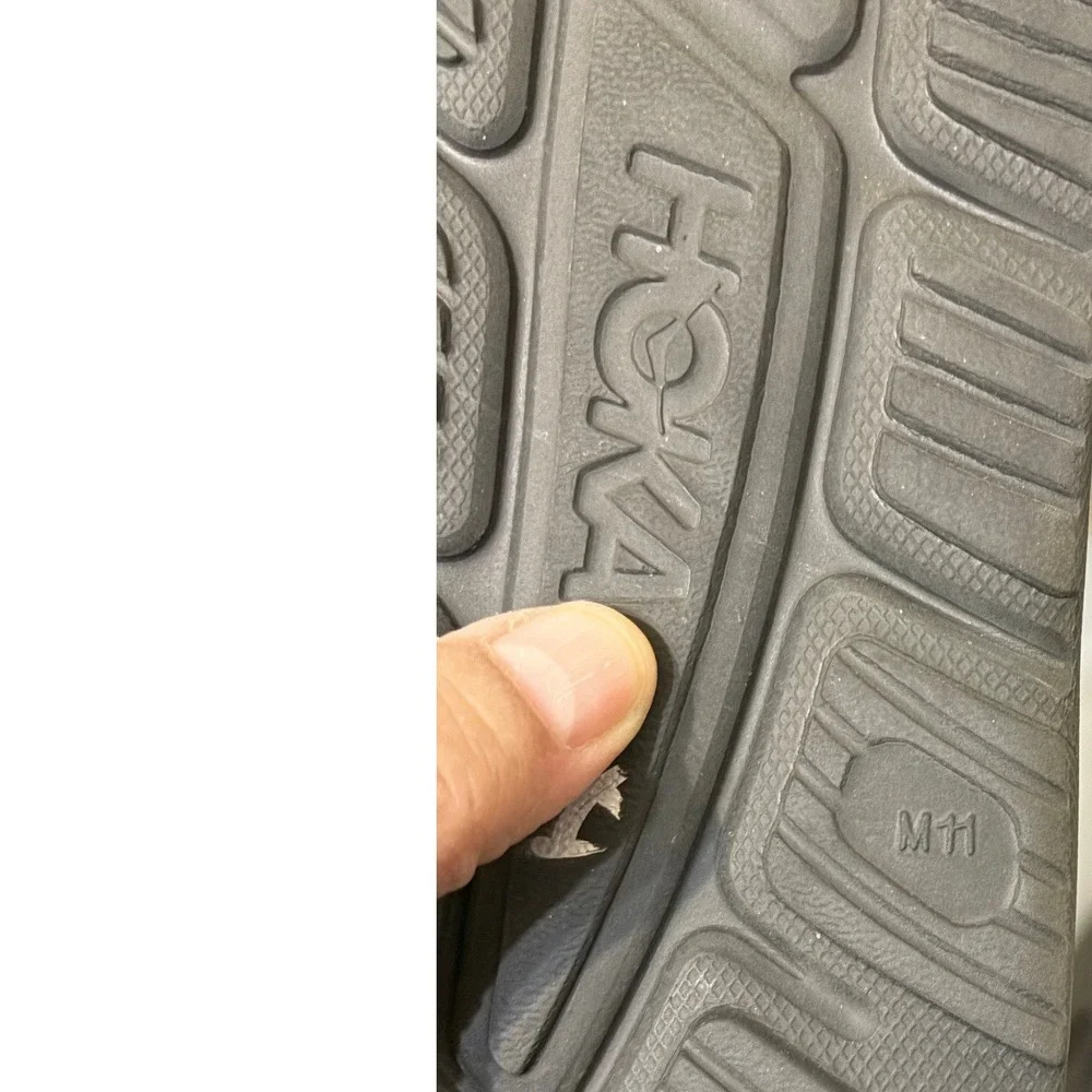 Hoka One One Ora Recovery Slide 3 Mens 11 Black Sandals 1135071-BBLC
